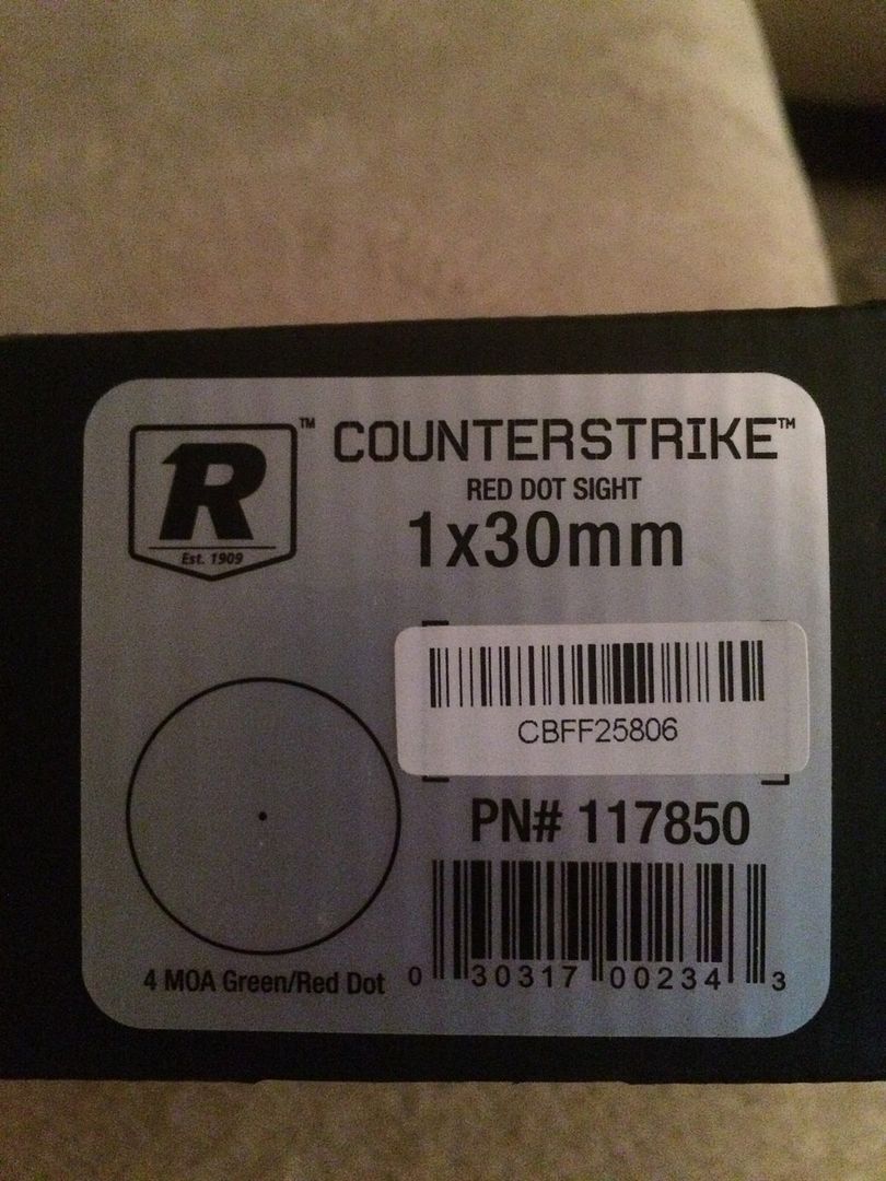 WTS: - Redfield Counterstrike Tactical Riflescope - Green/Red dot and